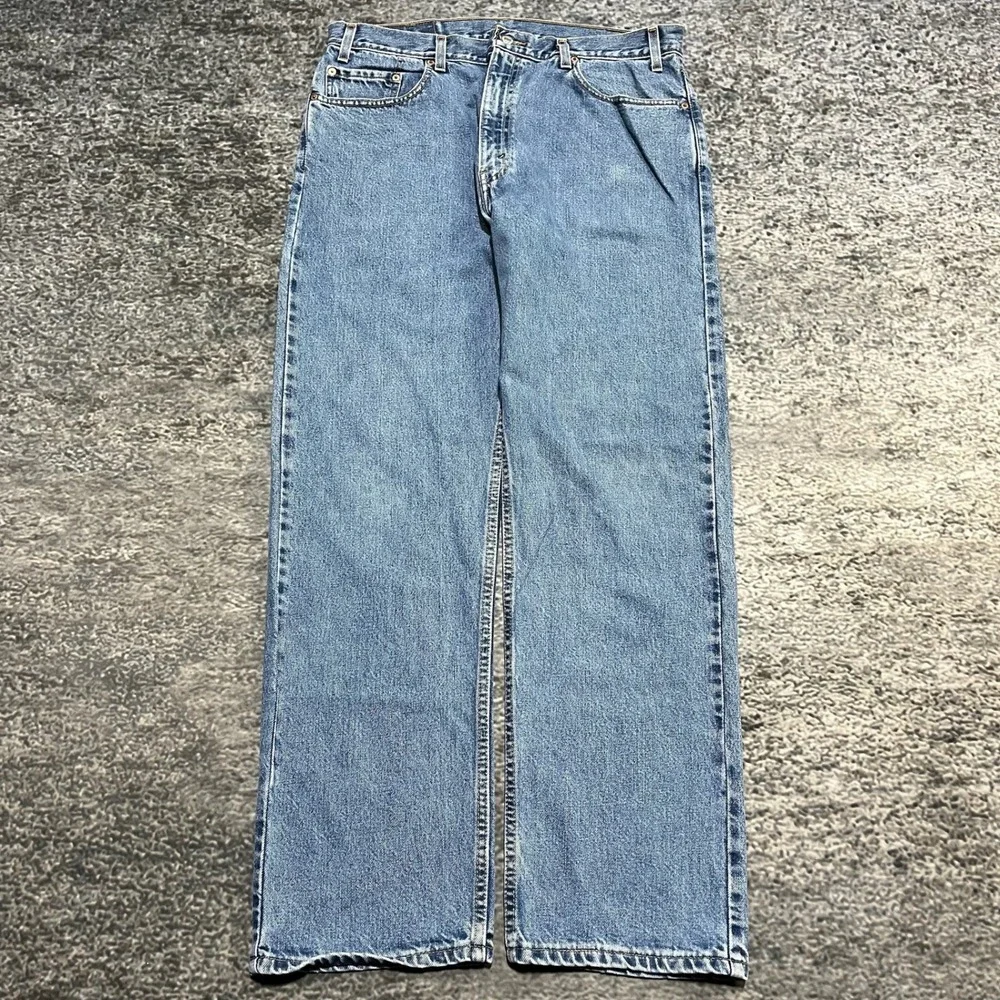 Levis‎ 505 Jeans Mens 38x32 Blue Regular Fit Straight Leg Denim Vintage 90s